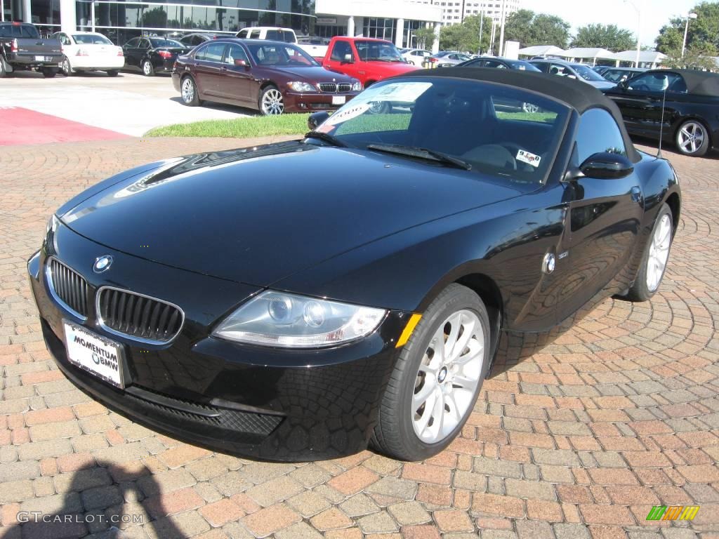2006 Z4 3.0i Roadster - Jet Black / Black photo #3