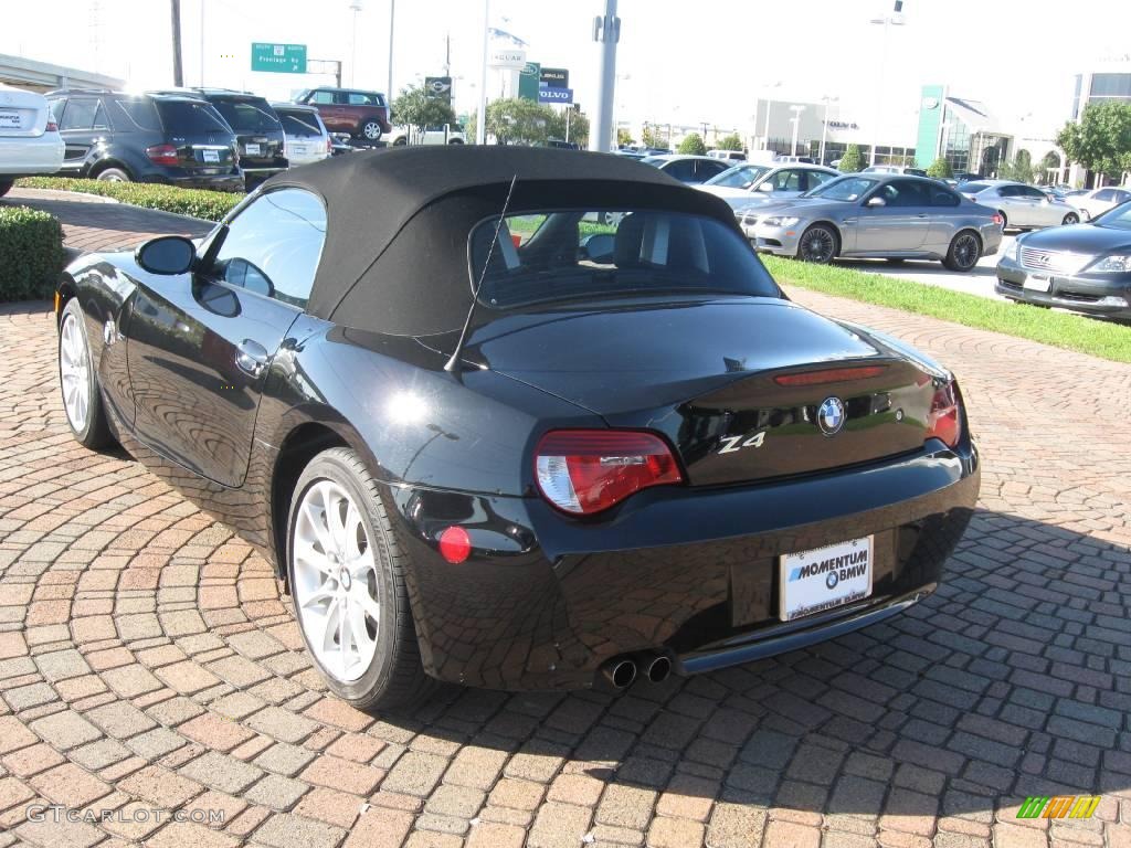 2006 Z4 3.0i Roadster - Jet Black / Black photo #5
