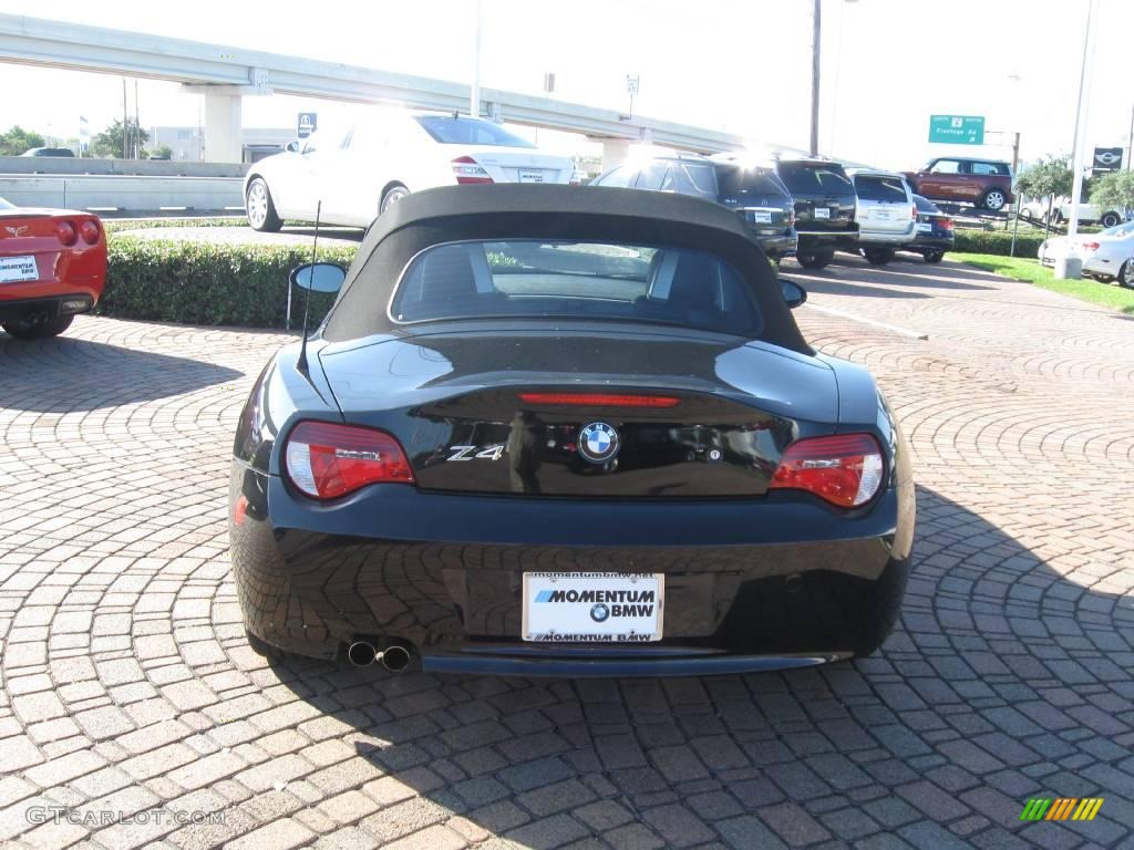 2006 Z4 3.0i Roadster - Jet Black / Black photo #6
