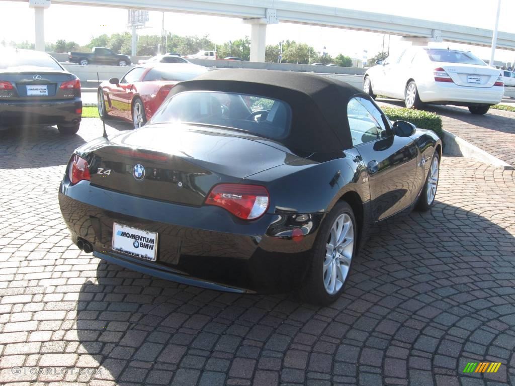 2006 Z4 3.0i Roadster - Jet Black / Black photo #7