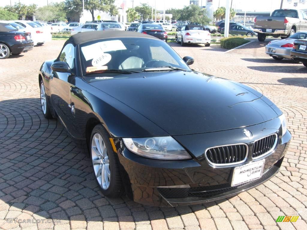 2006 Z4 3.0i Roadster - Jet Black / Black photo #8