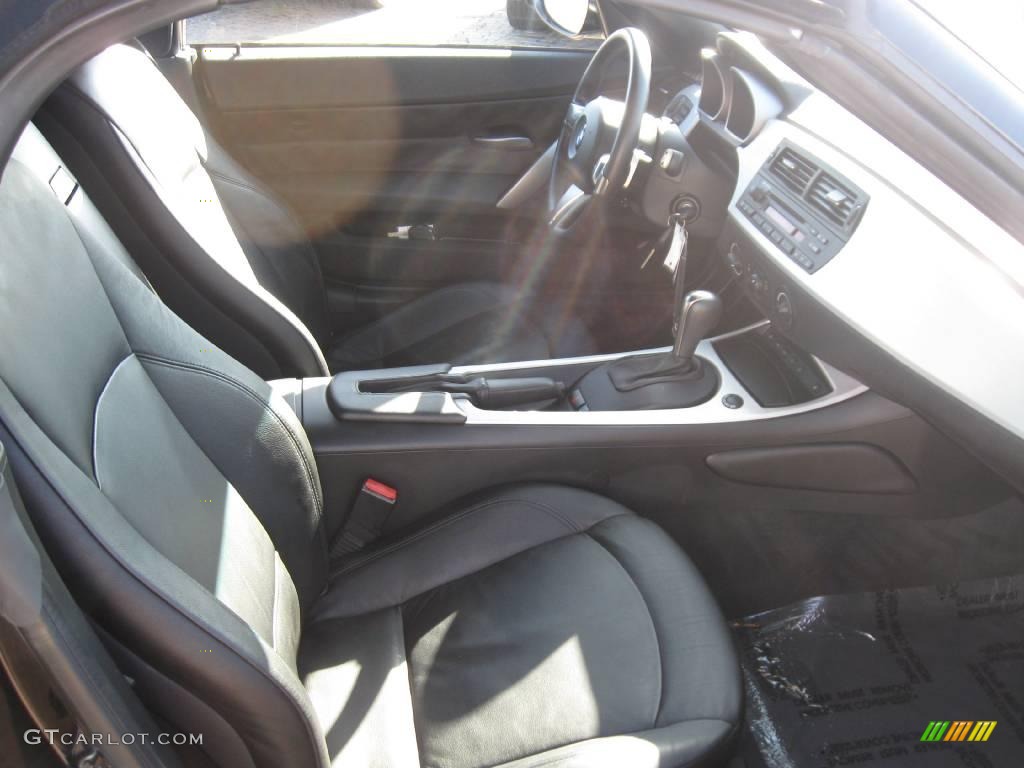 2006 Z4 3.0i Roadster - Jet Black / Black photo #9