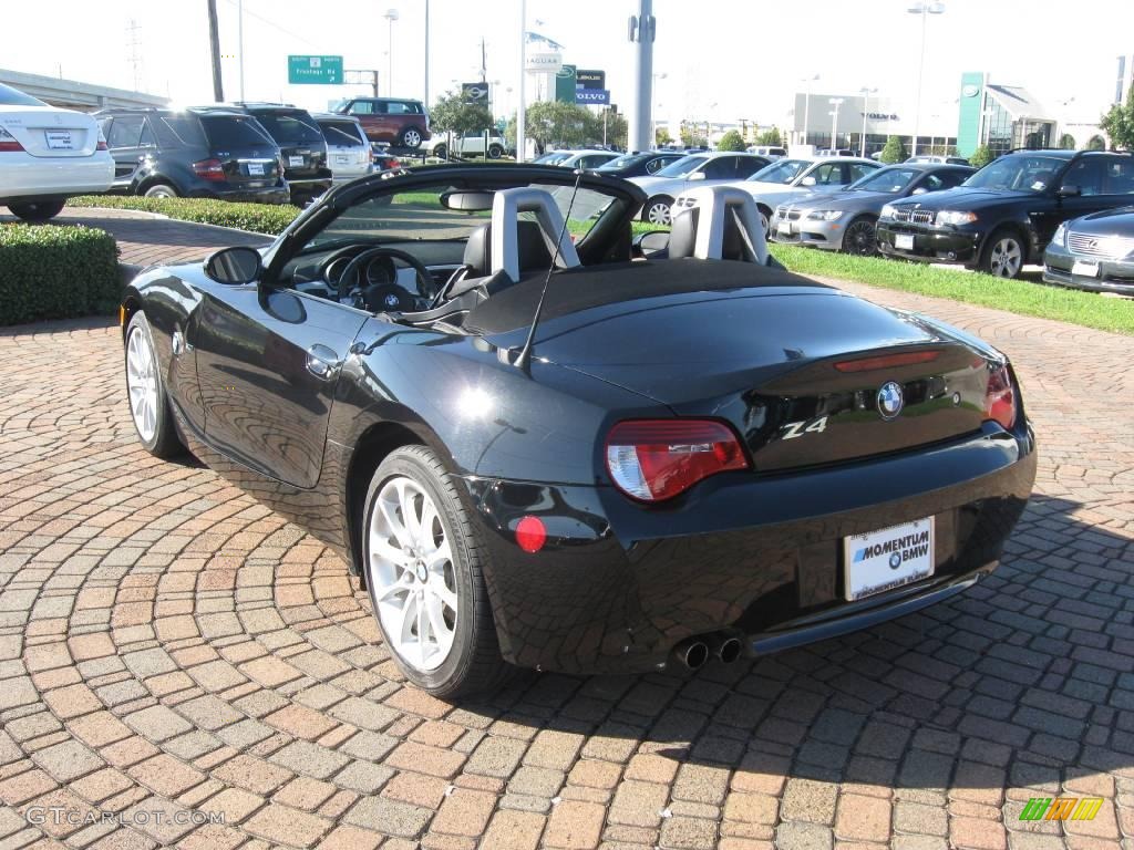 2006 Z4 3.0i Roadster - Jet Black / Black photo #15