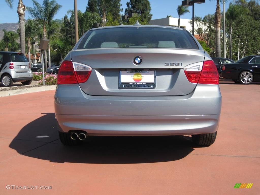 2007 3 Series 328i Sedan - Arctic Metallic / Grey Dakota Leather photo #5