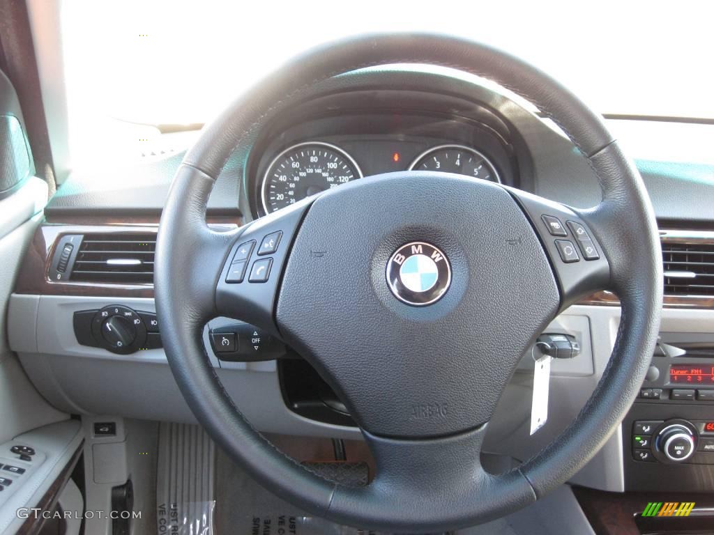 2007 3 Series 328i Sedan - Arctic Metallic / Grey Dakota Leather photo #8