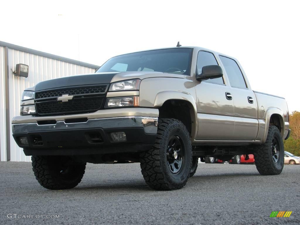 2006 Silverado 1500 Z71 Crew Cab 4x4 - Silver Birch Metallic / Tan photo #2