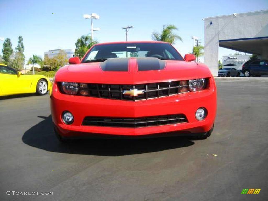 2010 Camaro LT Coupe - Victory Red / Black photo #3