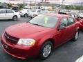 2008 Inferno Red Crystal Pearl Dodge Avenger SE  photo #1