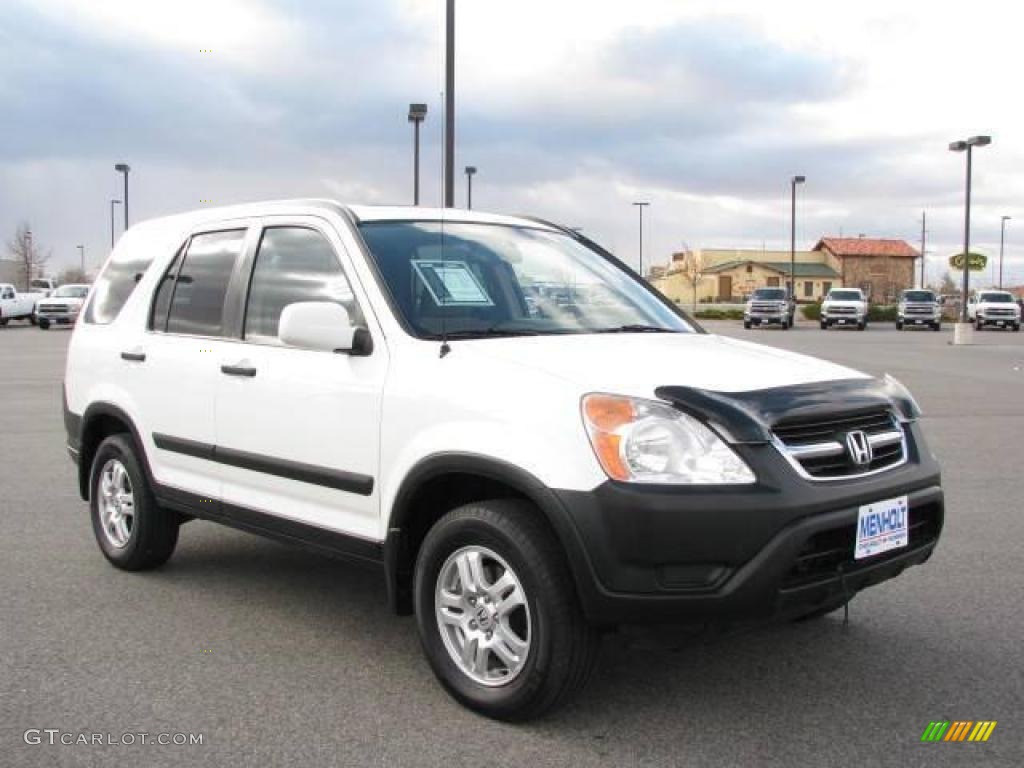 2002 CR-V EX 4WD - Taffeta White / Saddle photo #3