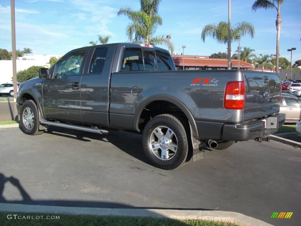 2005 F150 FX4 SuperCab 4x4 - Dark Shadow Grey Metallic / Black photo #3