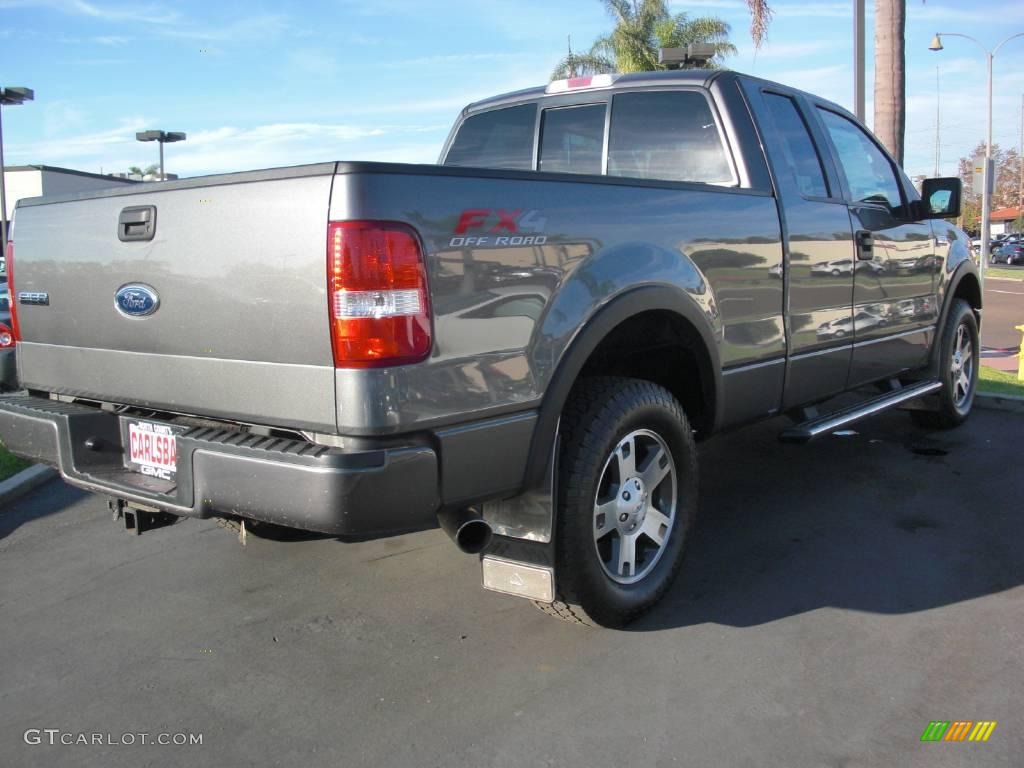 2005 F150 FX4 SuperCab 4x4 - Dark Shadow Grey Metallic / Black photo #10