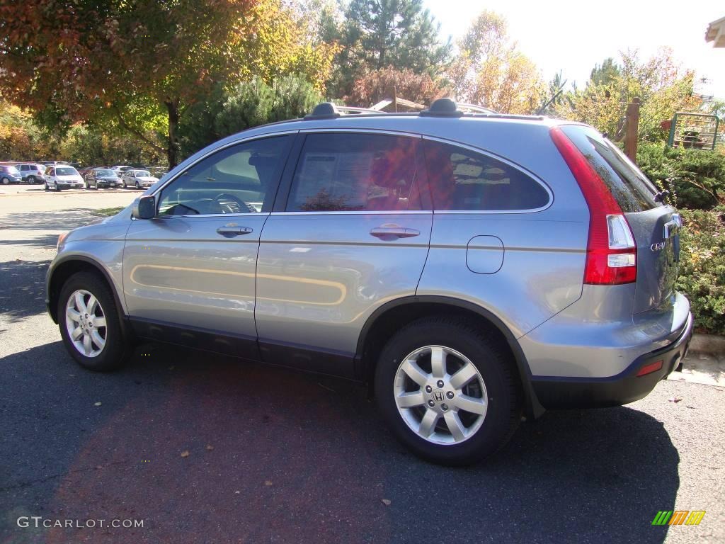 2007 CR-V EX-L 4WD - Glacier Blue Metallic / Gray photo #2