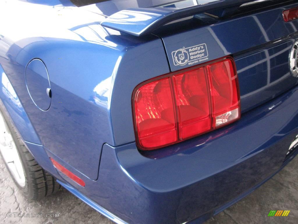 2006 Mustang GT Premium Coupe - Vista Blue Metallic / Light Parchment photo #9