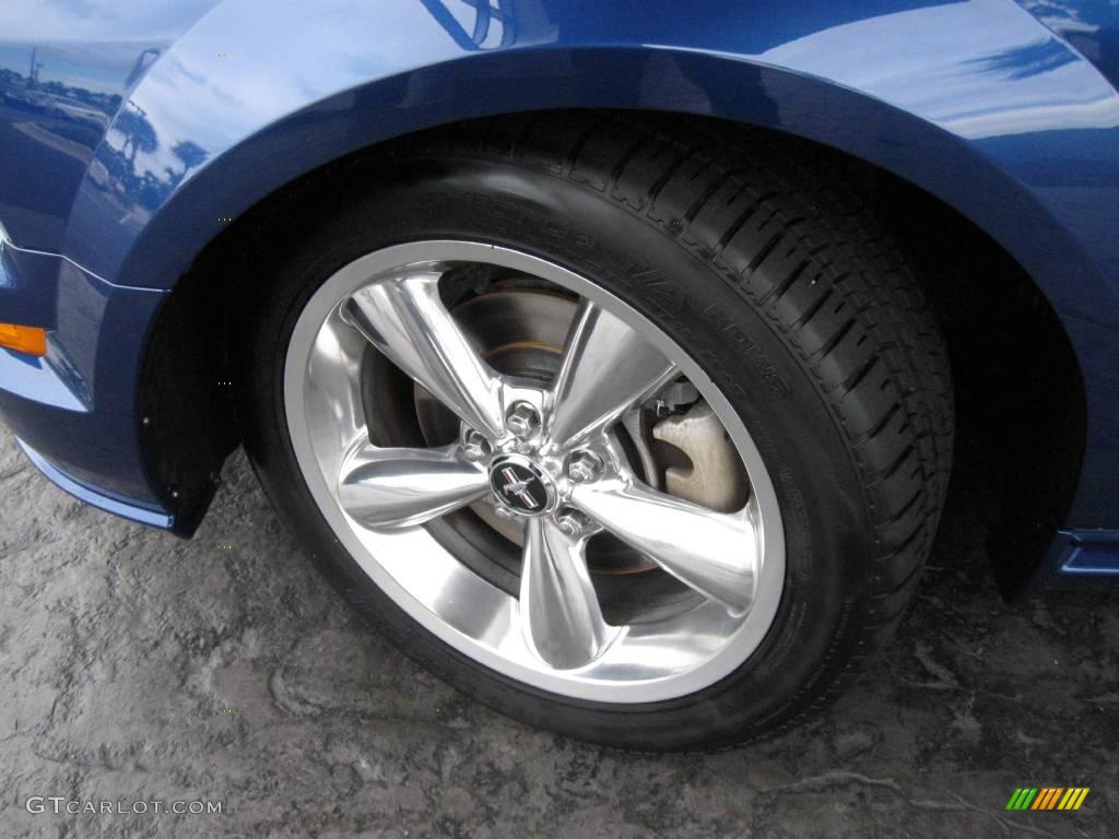 2006 Mustang GT Premium Coupe - Vista Blue Metallic / Light Parchment photo #12