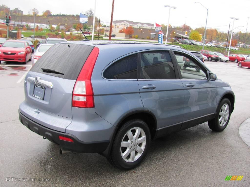 2007 CR-V EX-L 4WD - Glacier Blue Metallic / Gray photo #6