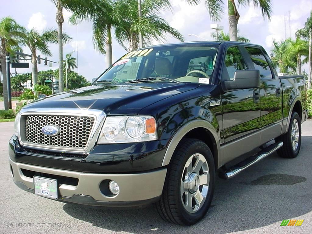 2006 F150 Lariat SuperCrew - Black / Tan photo #8