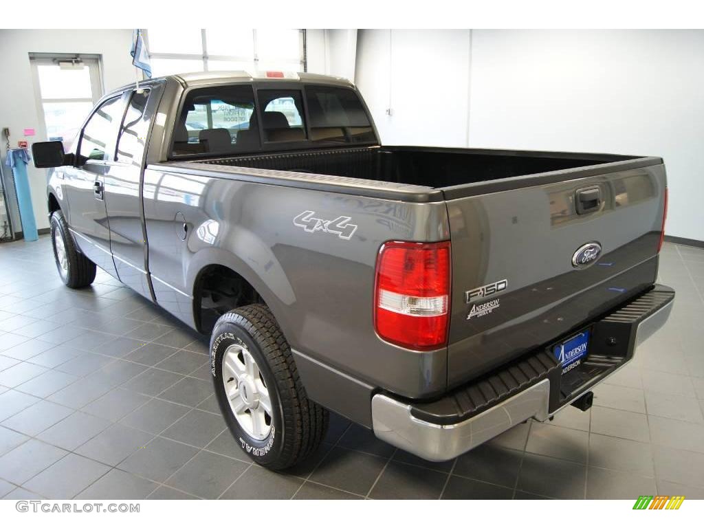2006 F150 XLT SuperCab 4x4 - Dark Shadow Grey Metallic / Medium/Dark Flint photo #4