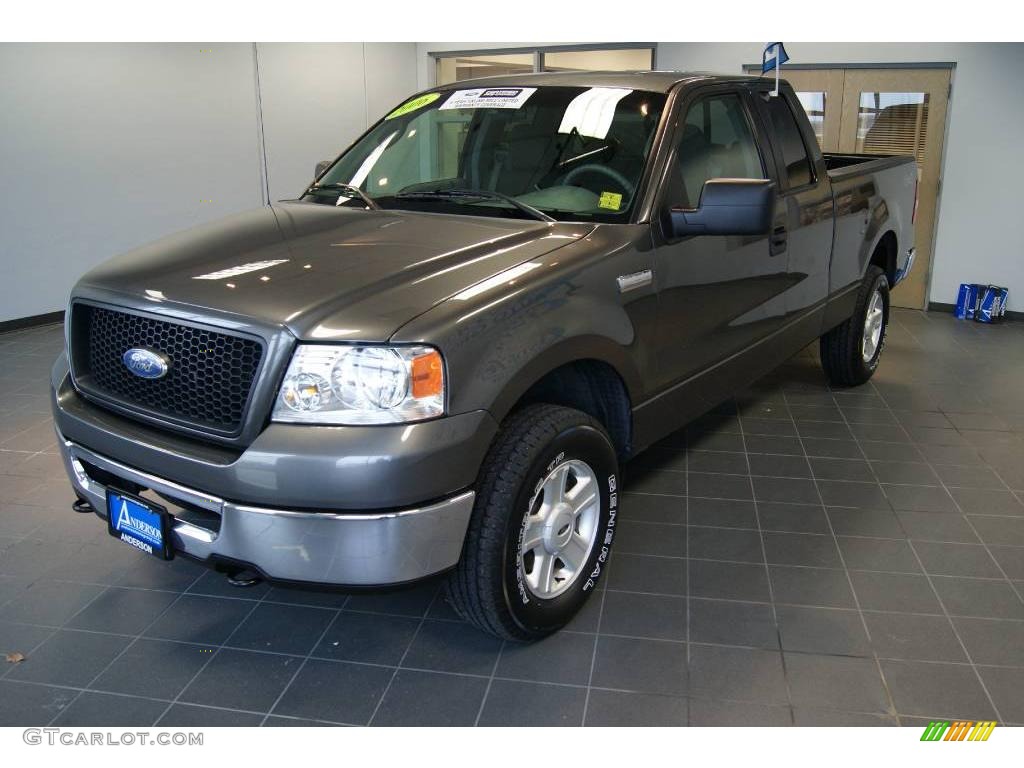 2006 F150 XLT SuperCab 4x4 - Dark Shadow Grey Metallic / Medium/Dark Flint photo #5