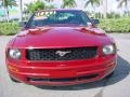 2008 Dark Candy Apple Red Ford Mustang V6 Deluxe Coupe  photo #8