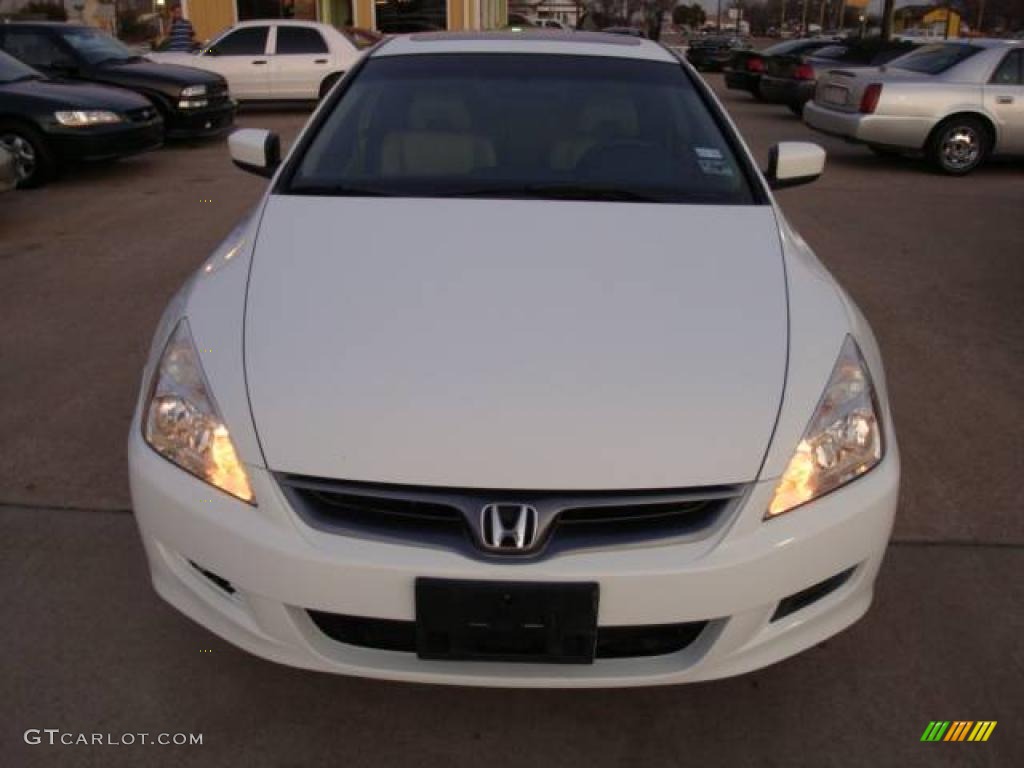 2006 Accord EX V6 Coupe - Taffeta White / Ivory photo #2