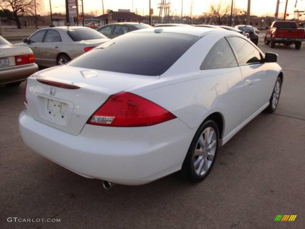 2006 Accord EX V6 Coupe - Taffeta White / Ivory photo #4
