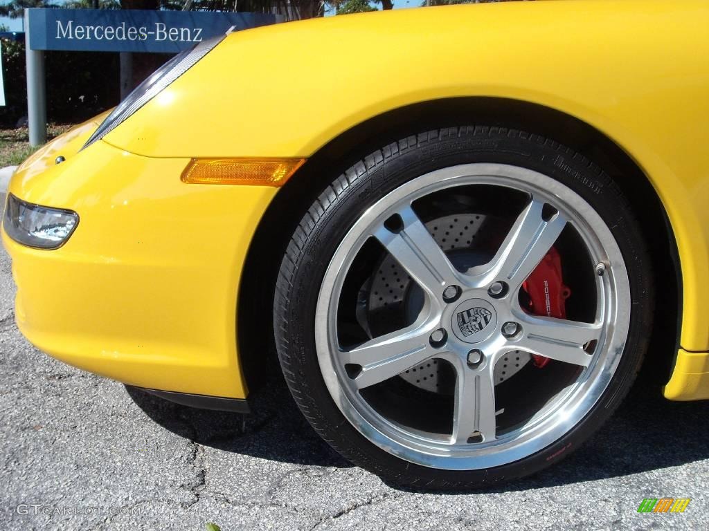 2008 911 Carrera S Cabriolet - Speed Yellow / Black photo #9
