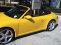 2008 Speed Yellow Porsche 911 Carrera S Cabriolet  photo #22