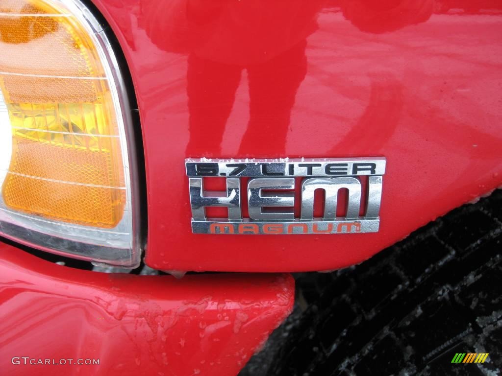 2004 Ram 1500 SLT Regular Cab 4x4 - Flame Red / Dark Slate Gray photo #5