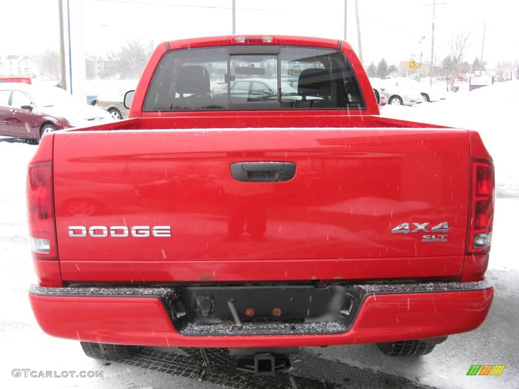 2004 Ram 1500 SLT Regular Cab 4x4 - Flame Red / Dark Slate Gray photo #11