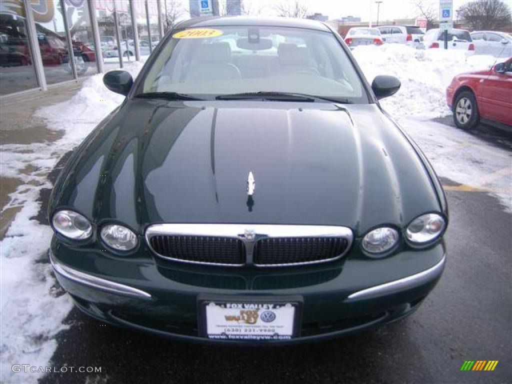 2003 X-Type 3.0 - Jaguar Racing Green Metallic / Sand photo #7