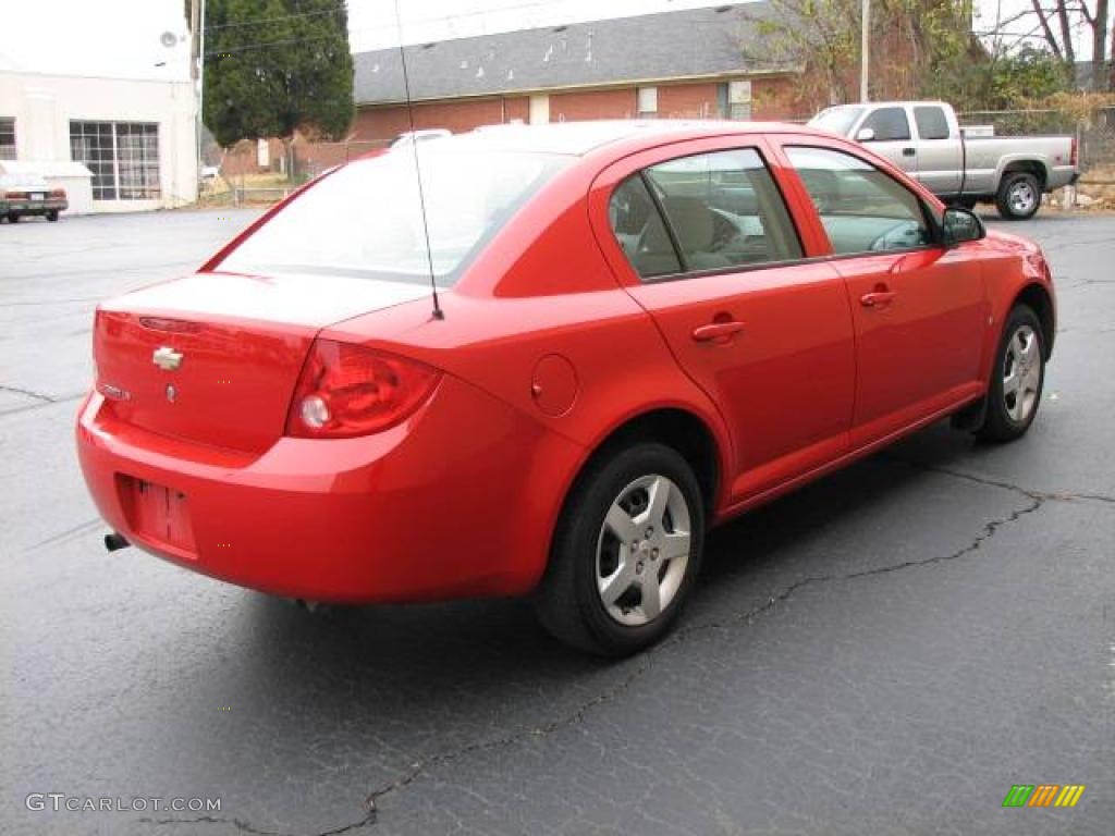 2007 Cobalt LS Sedan - Victory Red / Gray photo #5