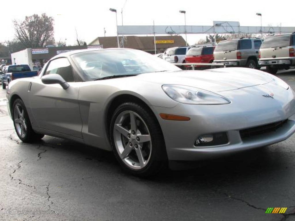 2006 Corvette Coupe - Machine Silver Metallic / Ebony Black photo #3