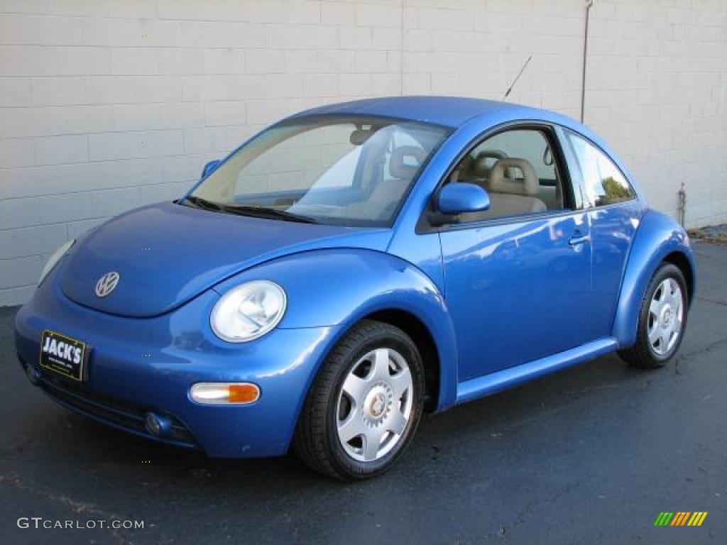 1998 New Beetle 2.0 Coupe - Techno Blue Metallic / Beige photo #2