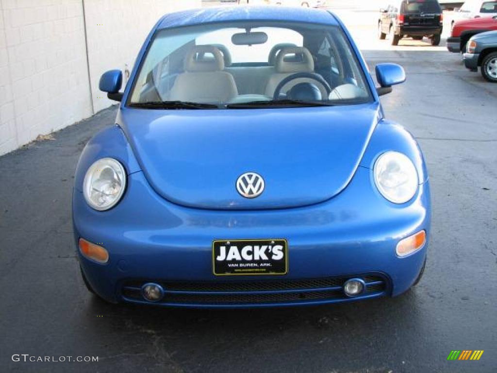 1998 New Beetle 2.0 Coupe - Techno Blue Metallic / Beige photo #3