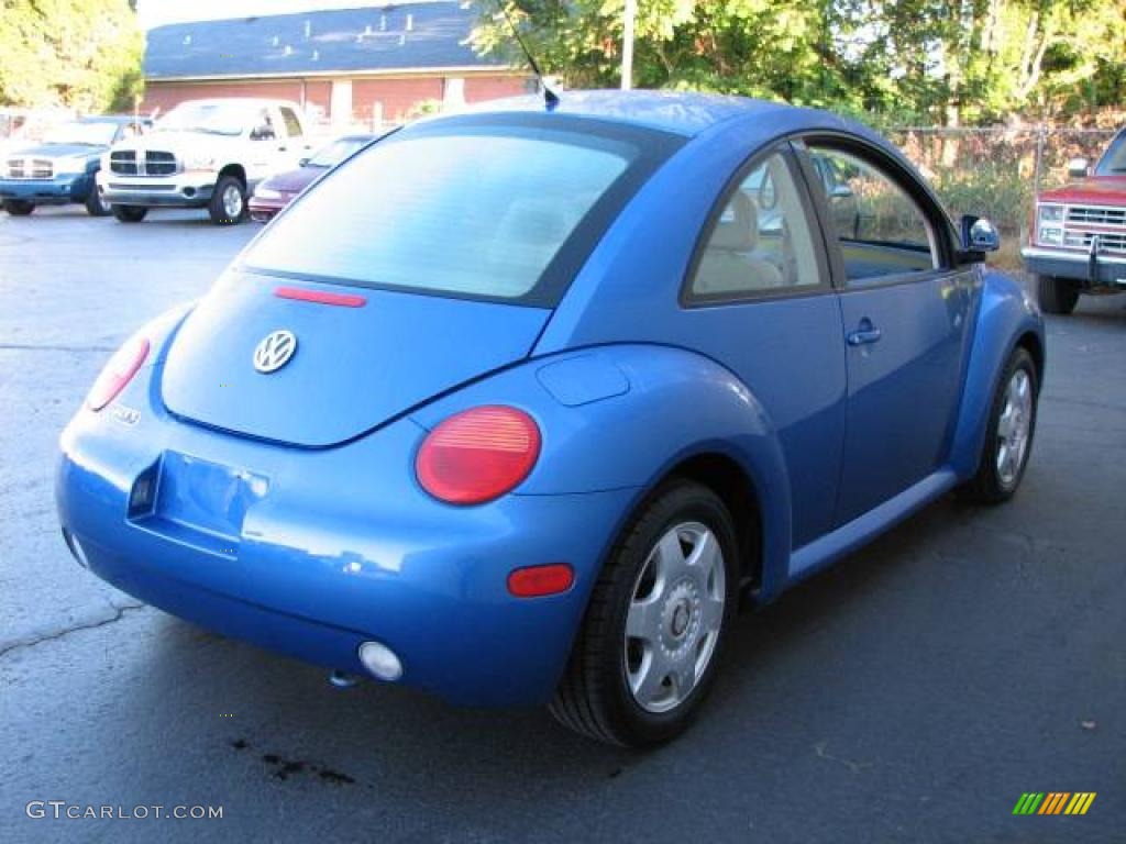 1998 New Beetle 2.0 Coupe - Techno Blue Metallic / Beige photo #5