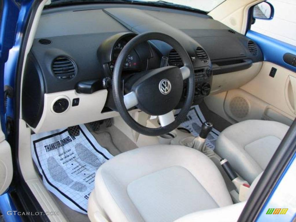 1998 New Beetle 2.0 Coupe - Techno Blue Metallic / Beige photo #9