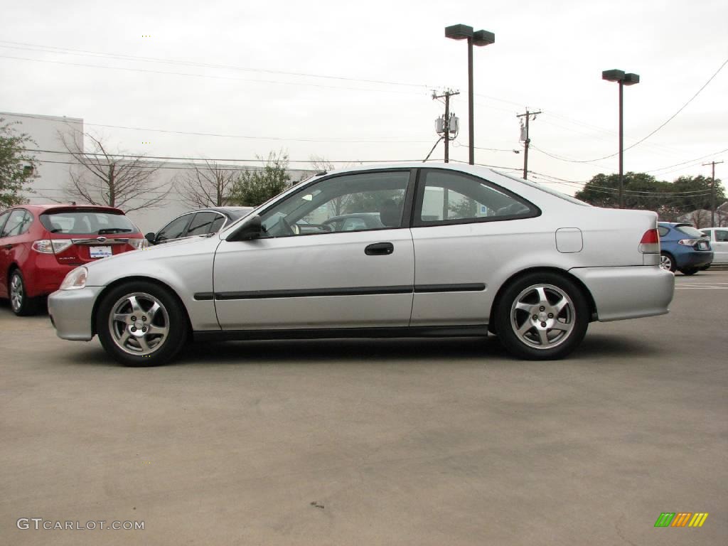 2000 Civic HX Coupe - Vogue Silver Metallic / Dark Gray photo #4