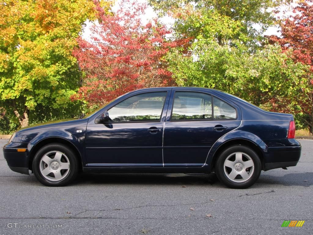 2001 Jetta GLS Sedan - Galactic Blue / Beige photo #6