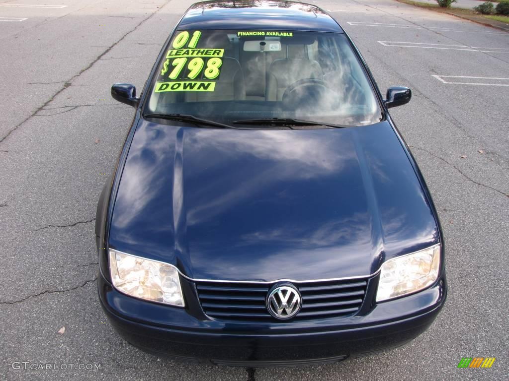 2001 Jetta GLS Sedan - Galactic Blue / Beige photo #18