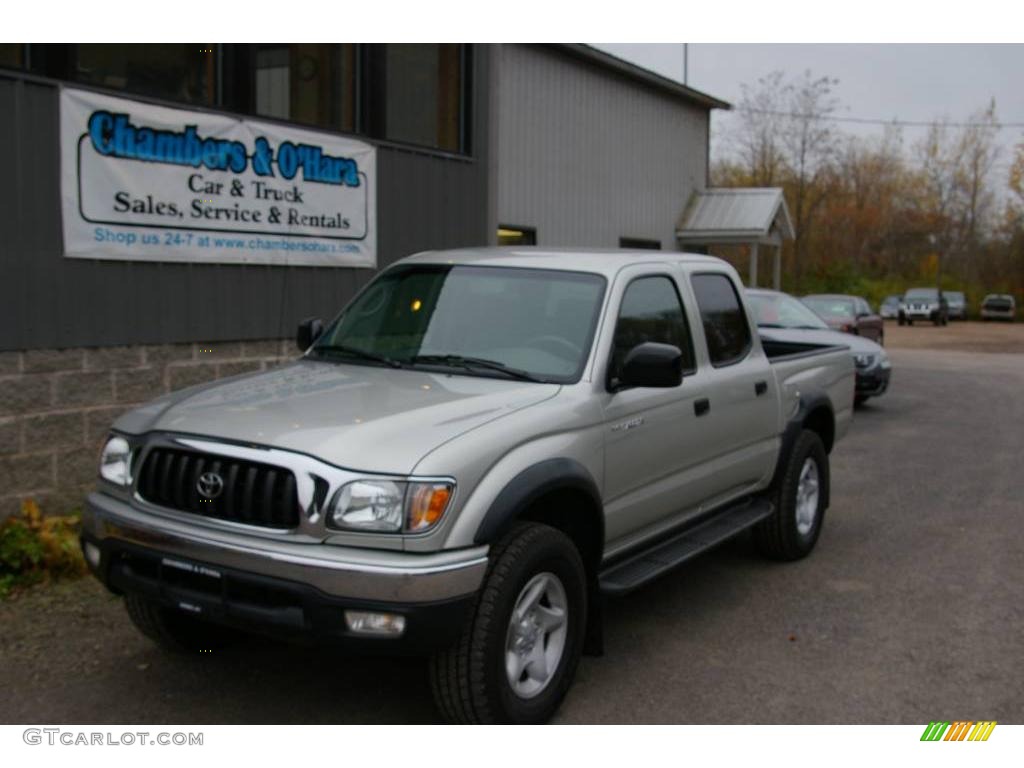 2004 Tacoma V6 Double Cab 4x4 - Lunar Mist Metallic / Charcoal photo #1