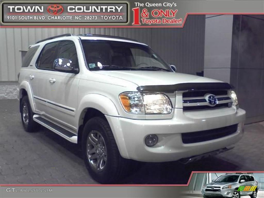 2007 Sequoia Limited 4WD - Natural White / Light Charcoal photo #1