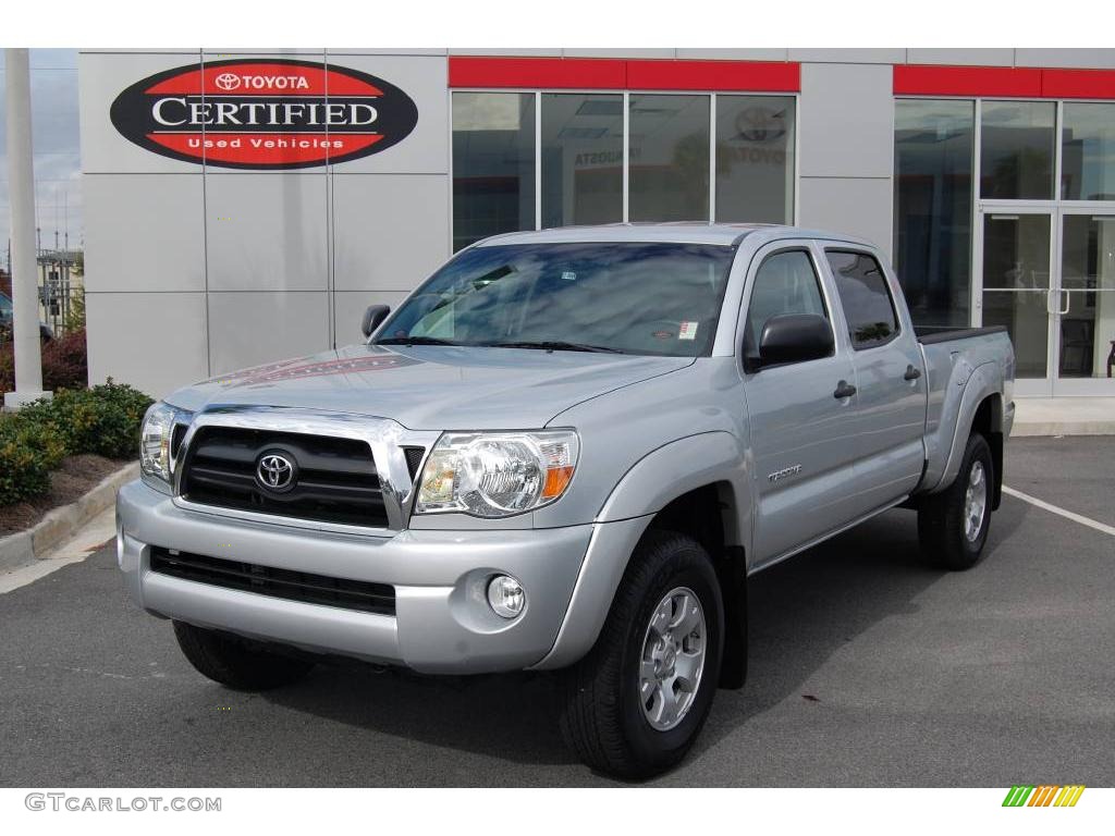 2007 Tacoma V6 PreRunner Double Cab - Silver Streak Mica / Graphite Gray photo #1