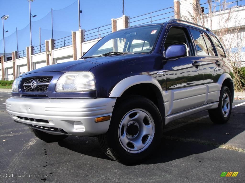 2000 Grand Vitara JLX 4x4 - Baltic Blue Metallic / Gray photo #1