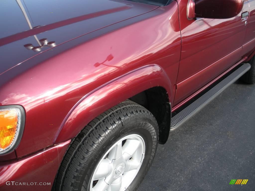 2001 Pathfinder LE 4x4 - Burnt Cherry Red Pearl / Charcoal photo #11