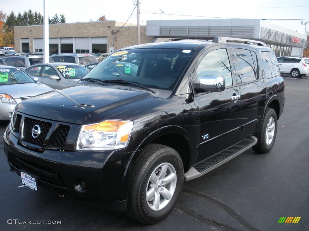 2008 Armada SE 4x4 - Galaxy Black / Charcoal photo #1