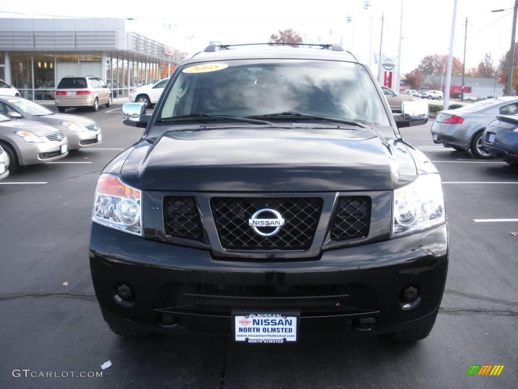 2008 Armada SE 4x4 - Galaxy Black / Charcoal photo #2