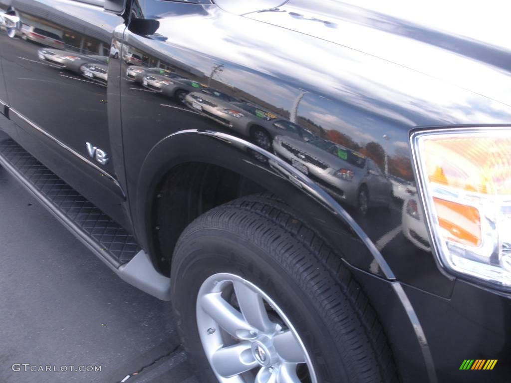 2008 Armada SE 4x4 - Galaxy Black / Charcoal photo #4
