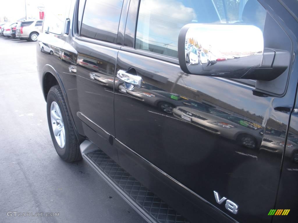 2008 Armada SE 4x4 - Galaxy Black / Charcoal photo #5