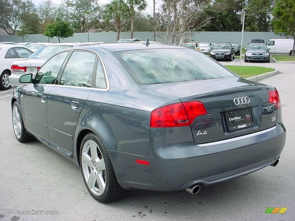 2008 A4 3.2 Quattro S-Line Sedan - Dolphin Grey Metallic / Black photo #3