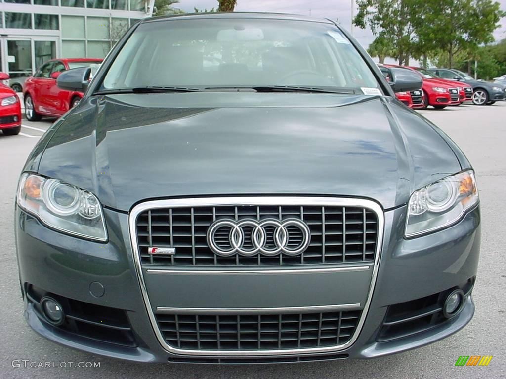 2008 A4 3.2 Quattro S-Line Sedan - Dolphin Grey Metallic / Black photo #8